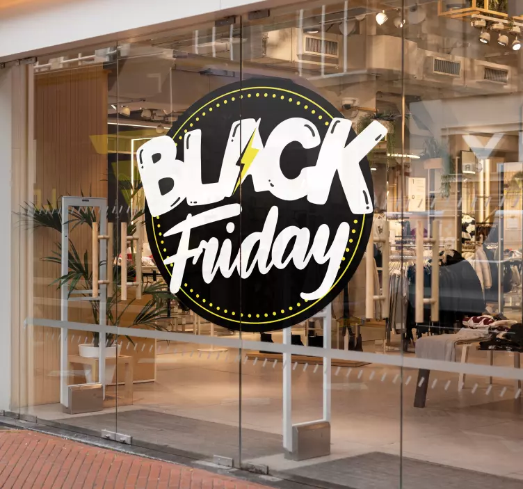 Black Friday Sticker rundstädtisches Design - TenStickers