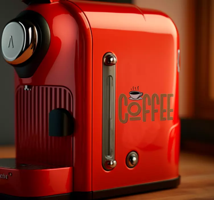 Aufkleber für Küchengerät vintage-Kaffee - TenStickers