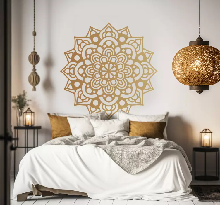 Wandtattoo Schlafzimmer luxuriöser arabischer Mandala - TenStickers