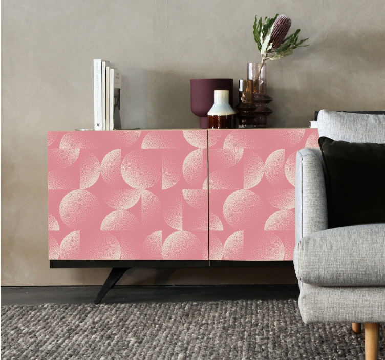 Klebefolie Möbel Formen Pastell halbkreise - TenStickers