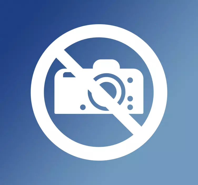 Aufkleber Fotografieren verboten - TenStickers