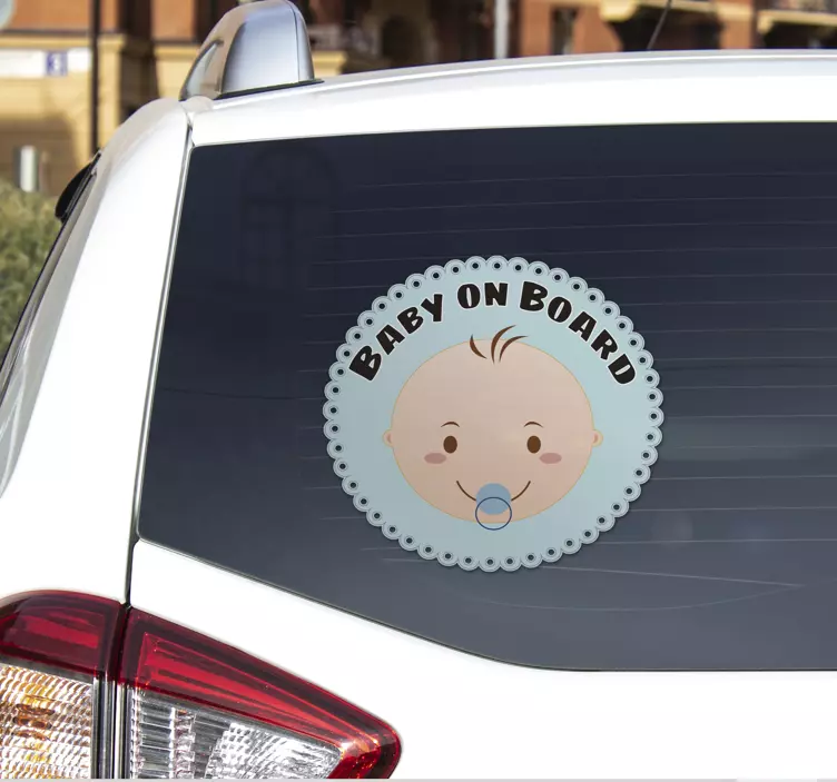 Baby on Board Aufkleber Schnuller - TenStickers