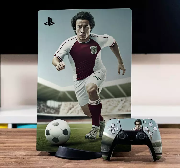 PS5 Skin personalisierbarer Fußballspieler - TenStickers