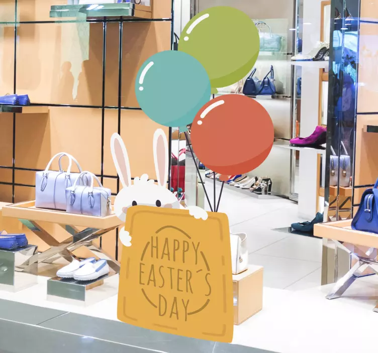 Aufkleber Häschen Happy Easters - TenStickers