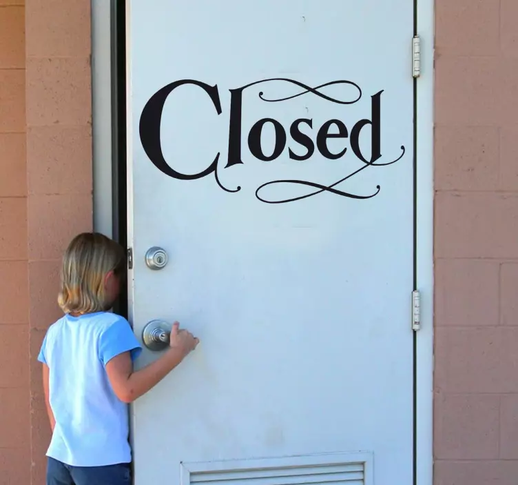 Türaufkleber Icon "Closed" - TenStickers