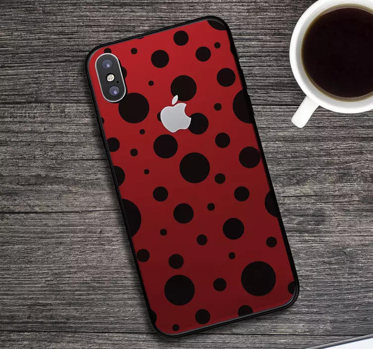 Iphone Aufkleber Marienkäfermuster - TenStickers