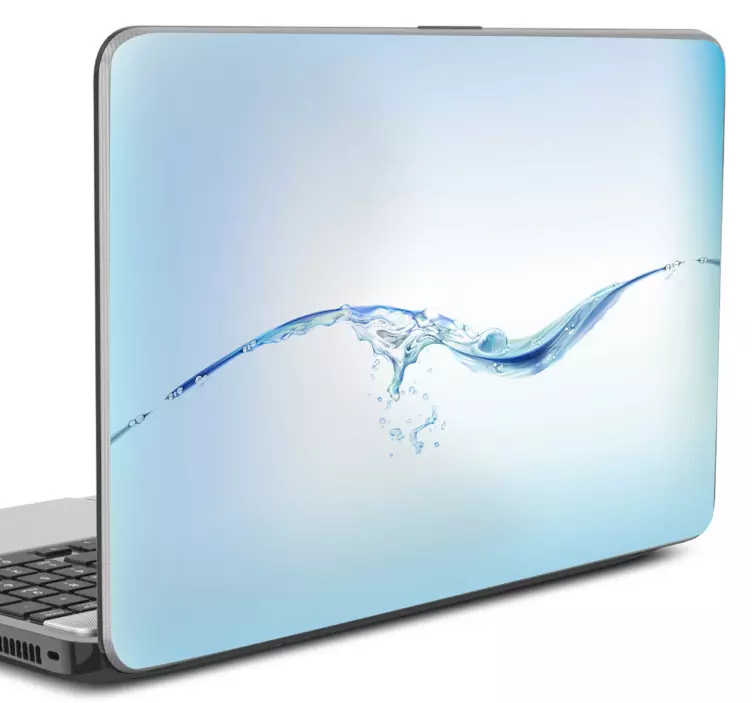 Laptop Sticker mit Wasser - TenStickers