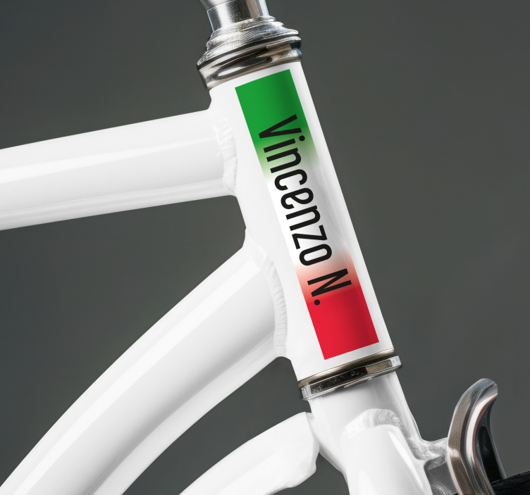 Aufkleber Radsport giro personalisierter name - TenStickers