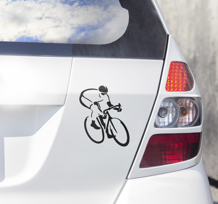 Aufkleber Radsport rennrad fürs auto - TenStickers