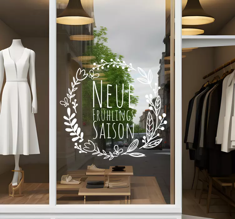 Schaufensteraufkleber neue frühlingssaison - TenStickers