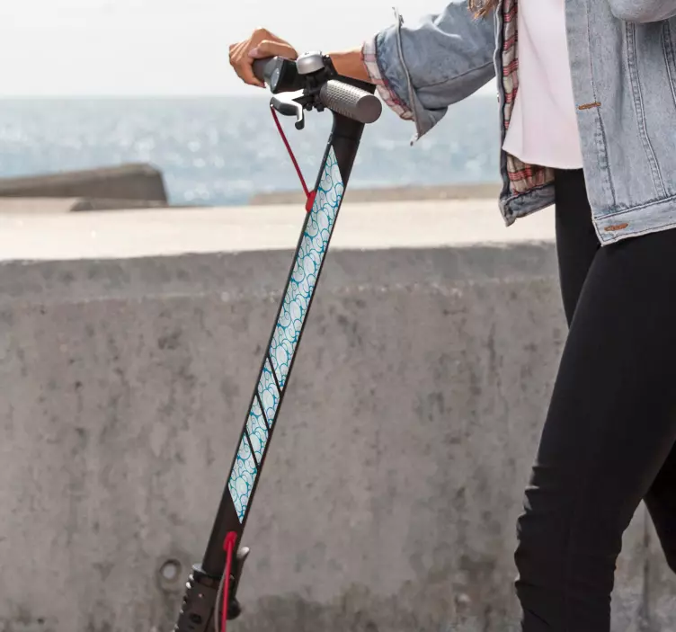 Aufkleber für scooter roller-Surf-Muster - TenStickers