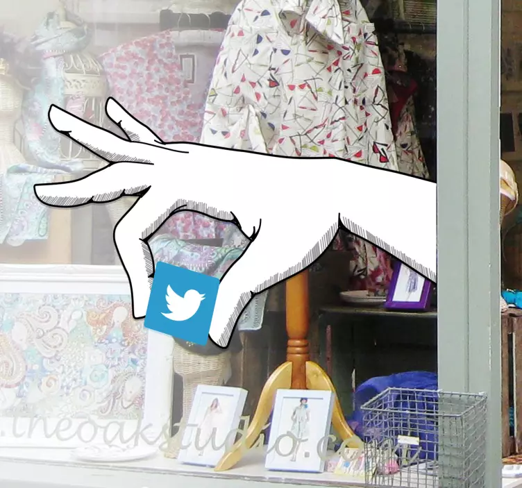 Aufkleber Social Media Twitter - TenStickers