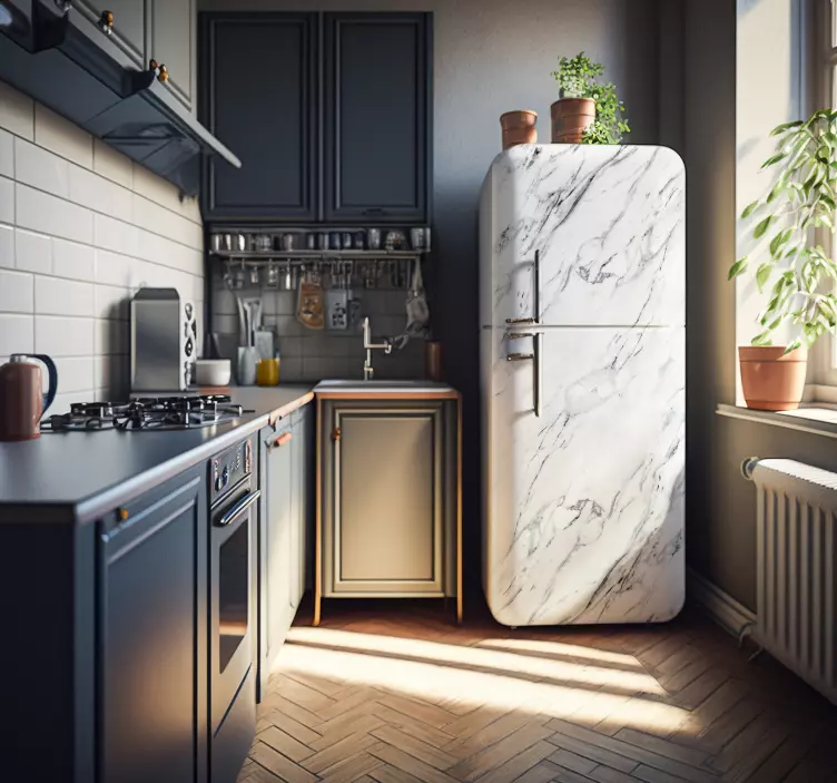 Wandtattoo Textur weißer Marmor - TenStickers