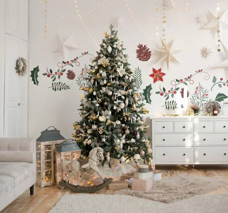 Aufkleber Weihnachten Weihnachtliche Motive - TenStickers