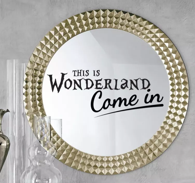 Wandtattoo Badezimmer This is Wonderland - TenStickers