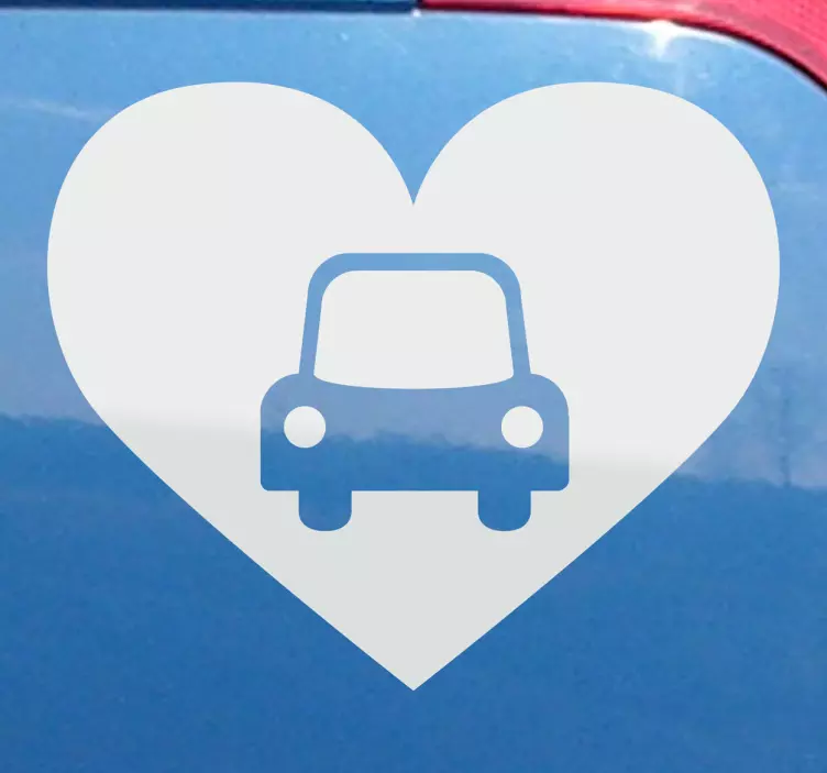 Autoaufkleber Auto Herz - TenStickers