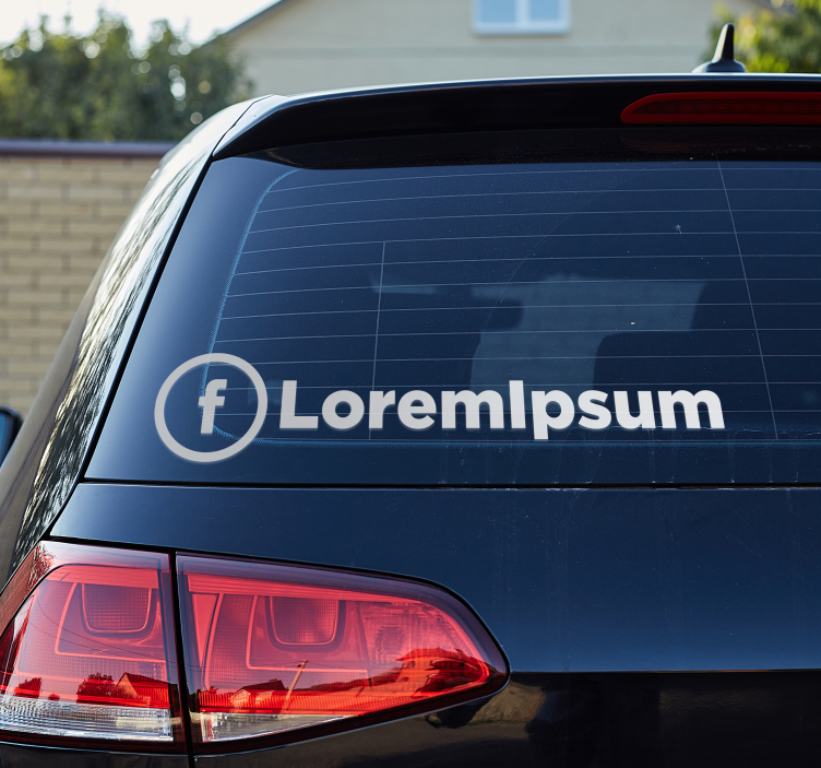 Autoaufkleber benutzerdefiniertes facebook-konto - TenStickers