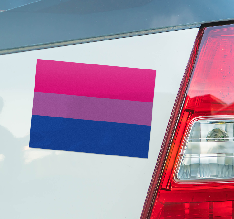 Autoaufkleber bisexuelle flagge - TenStickers