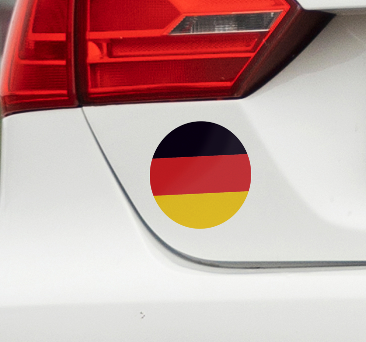 Autoaufkleber deutschland flagge rund - TenStickers