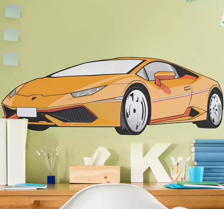 Autoaufkleber dynamisches sportfahrzeug - TenStickers