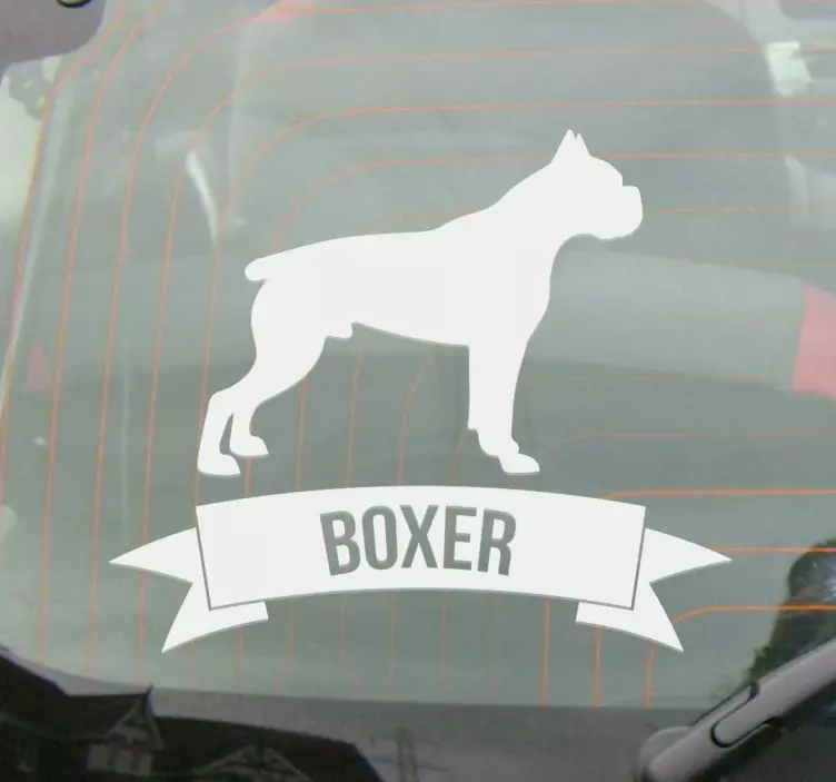 Autoaufkleber Hund Boxer - TenStickers