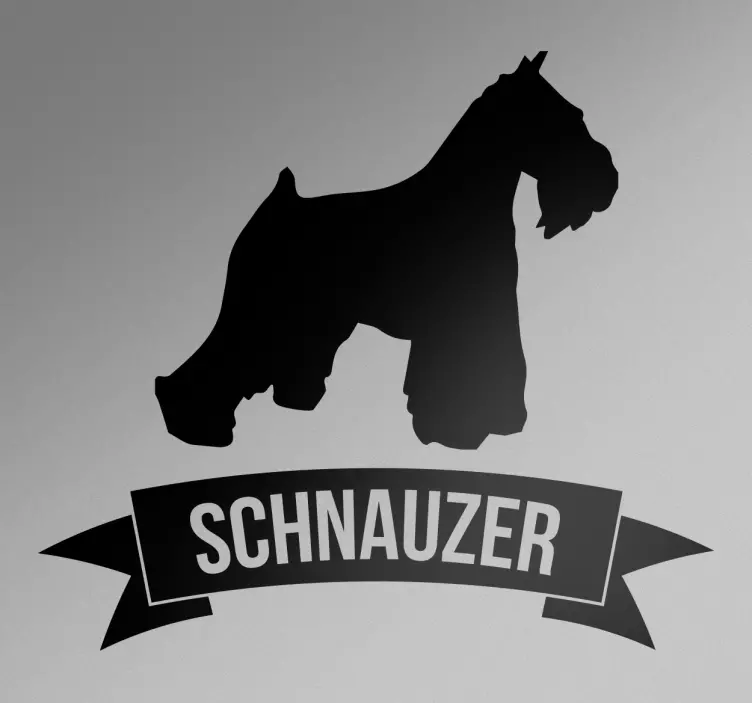 Autoaufkleber Hund Schnauzer - TenStickers