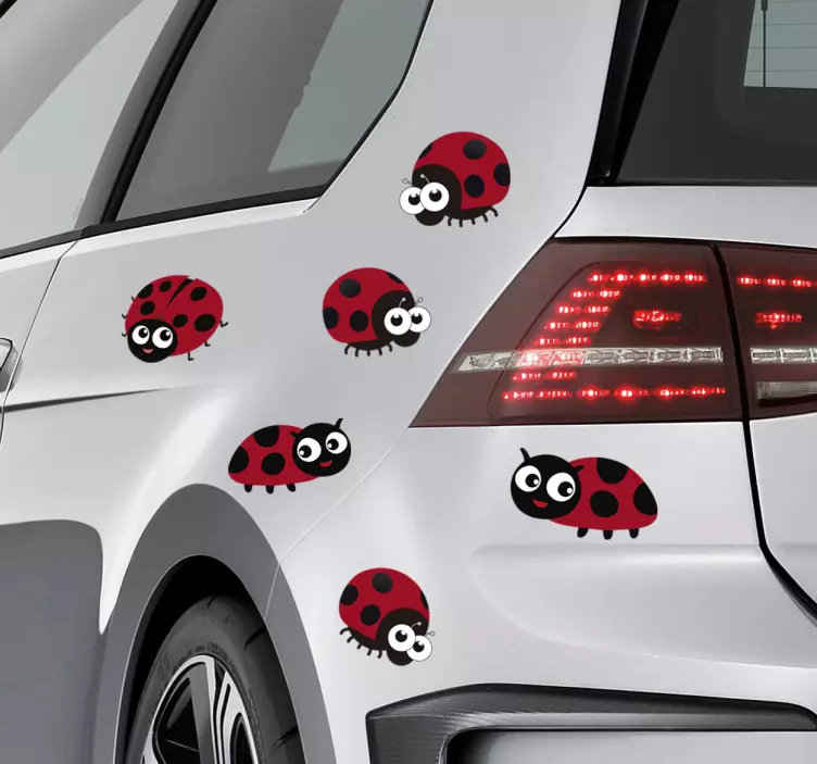 Autoaufkleber Marienkäfer - TenStickers