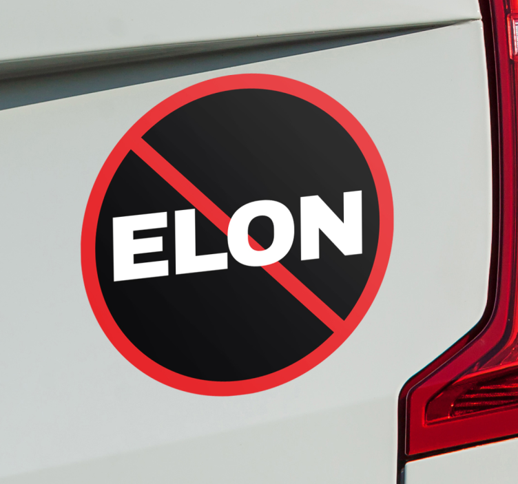 Autoaufkleber no Elon - TenStickers