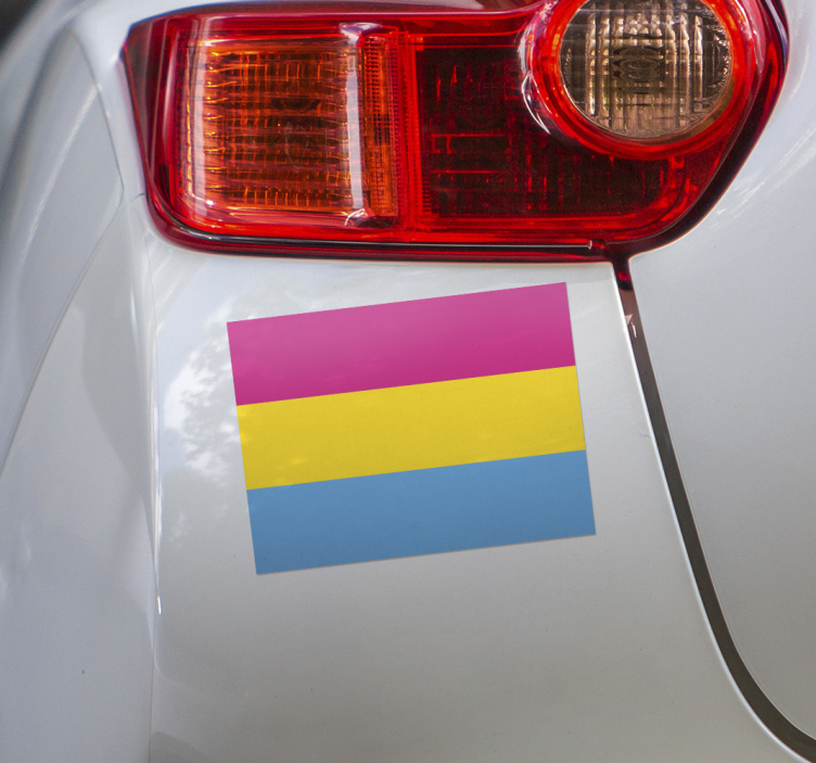 Autoaufkleber pansexuelle flagge - TenStickers
