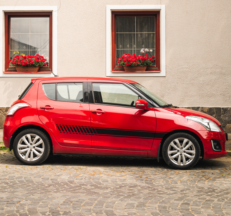 Autoaufkleber streifen farbverlauf - TenStickers