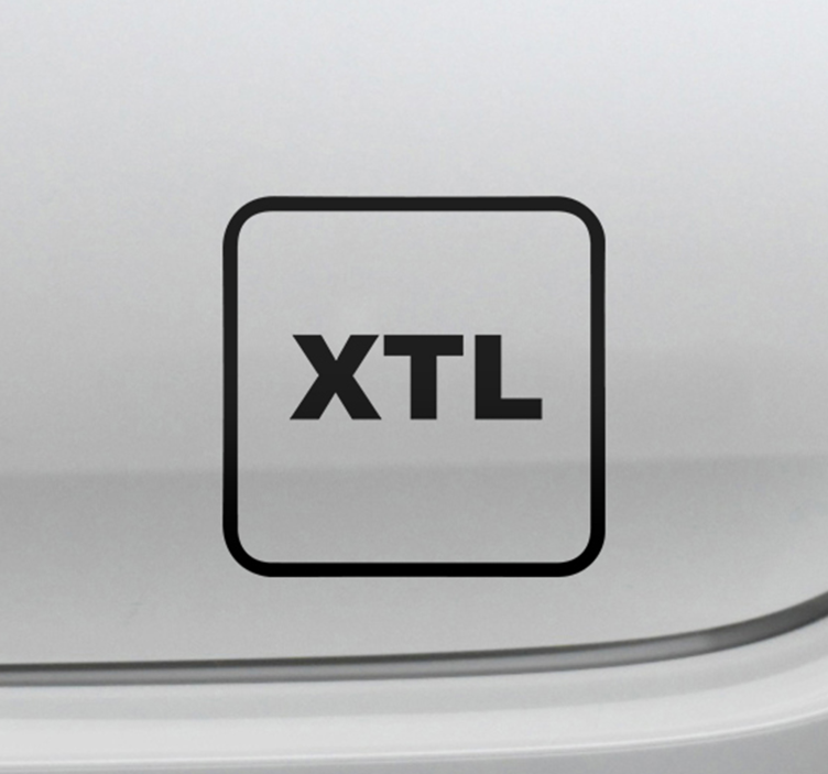 Autoaufkleber xtl monocolortext - TenStickers