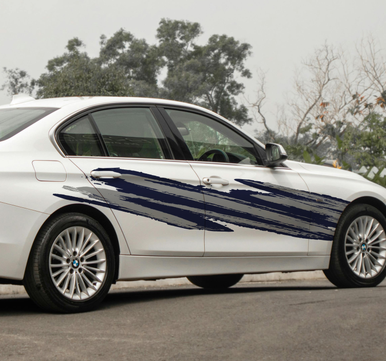 Autoaufkleber zweifarbiges, brünettes designset - TenStickers