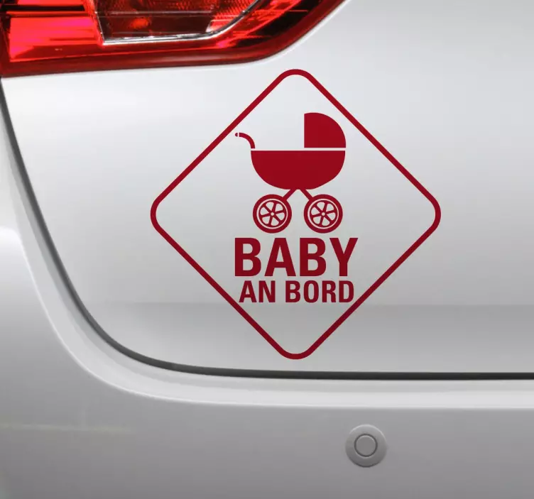 Baby an Bord Kinderwagen Aufkleber - TenStickers