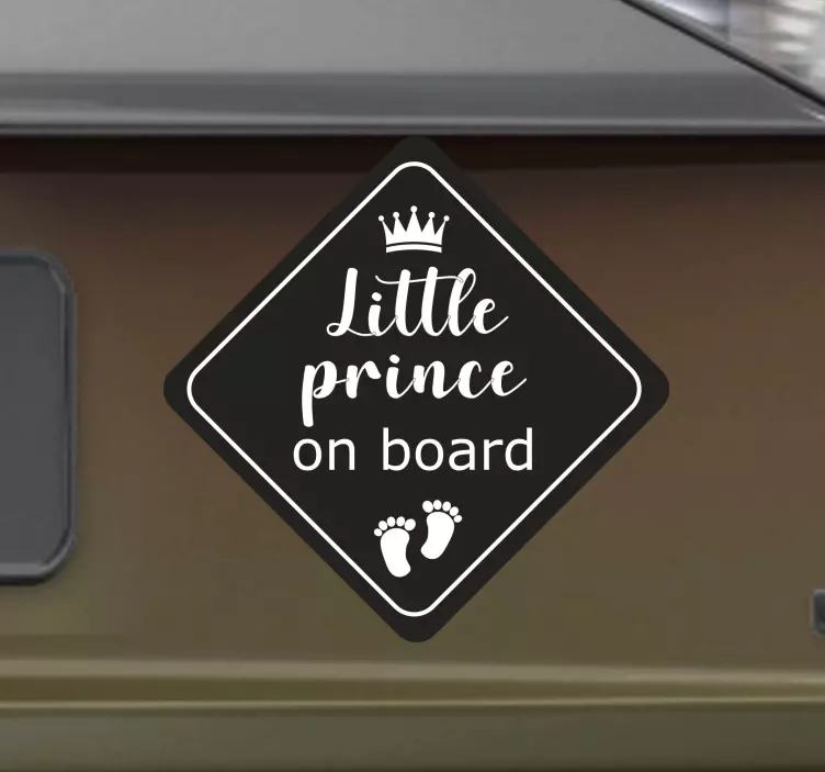 Baby on Board Aufkleber Little Prince - TenStickers
