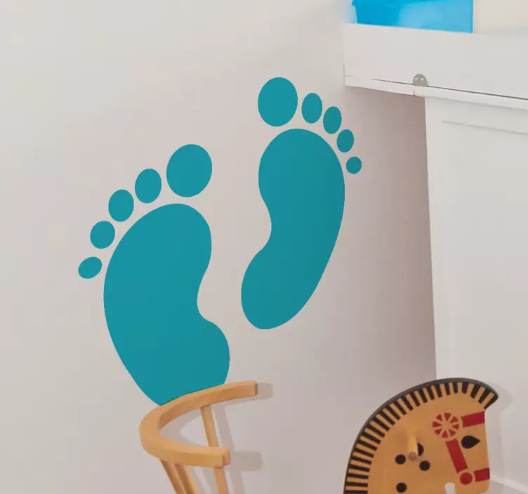 Wandtattoo Kinderzimmer Baby Füße - TenStickers