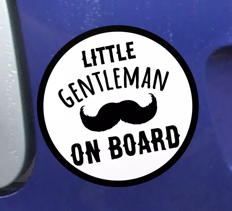 Baby on board aufkleber gentleman symbol anzeige - TenStickers