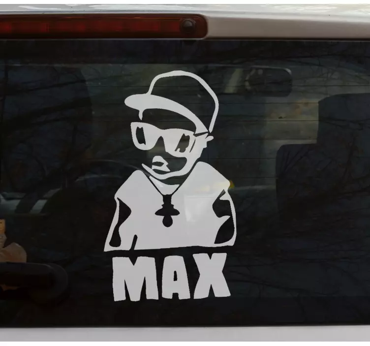 Baby on board aufkleber mit stilvoller silhouette - TenStickers