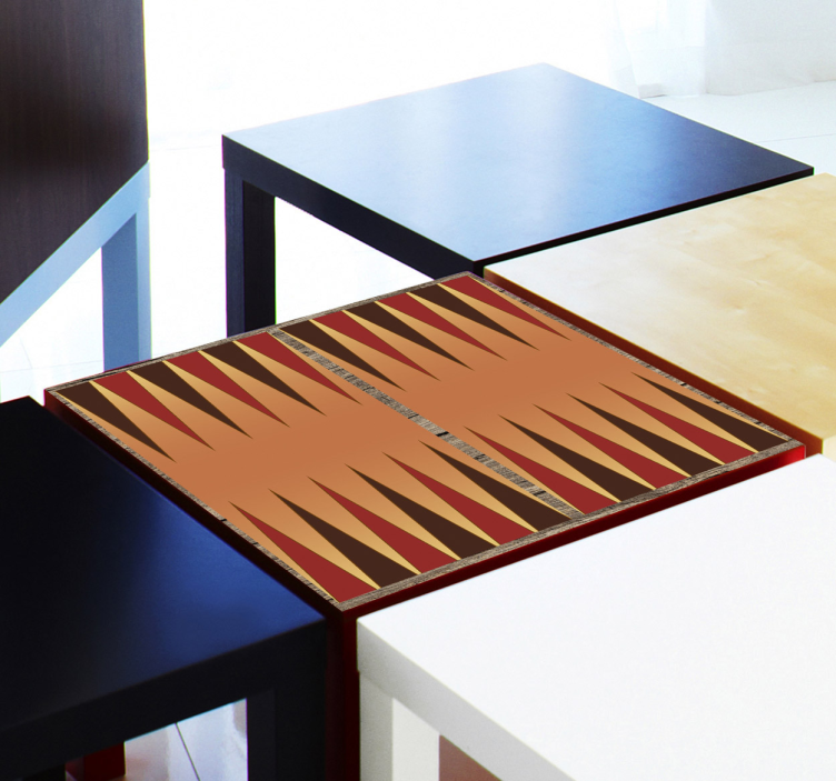 Backgammon Tisch Möbelfolie - TenStickers