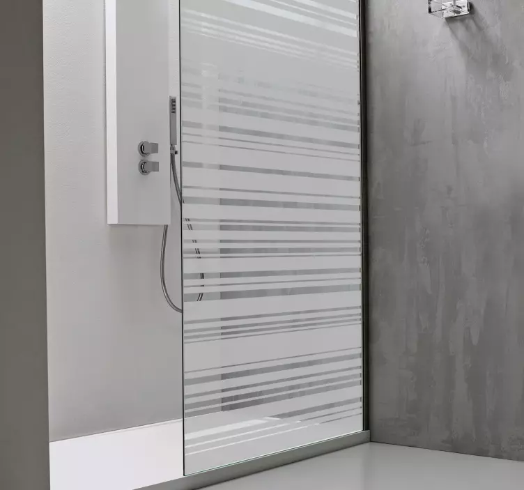 Barcode Glas Folie Duschkabine - TenStickers