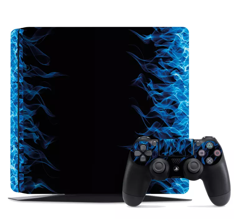 Blaue flammen ps4 sticker - TenStickers
