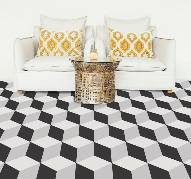 Boden Aufkleber 3D Würfel - TenStickers