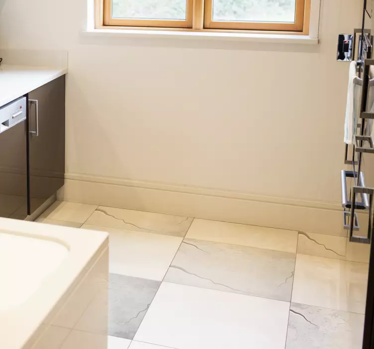 Bodenaufkleber alte Fliesen - TenStickers