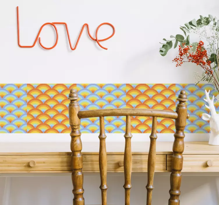 Bordüre selbstklebend Kalaidoscop - TenStickers