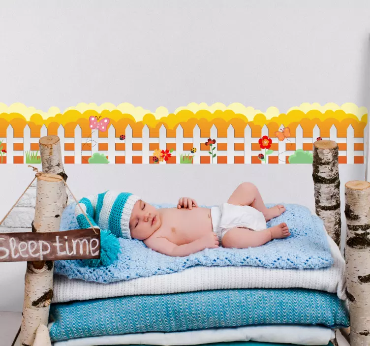 Bordüre Zaun Kinderzimmer - TenStickers