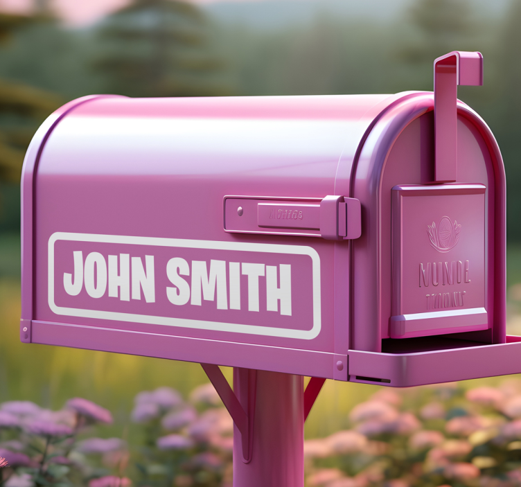 Briefkasten Aufkleber benutzerdefinierte 1-zoll-briefkastenbuchst - TenStickers