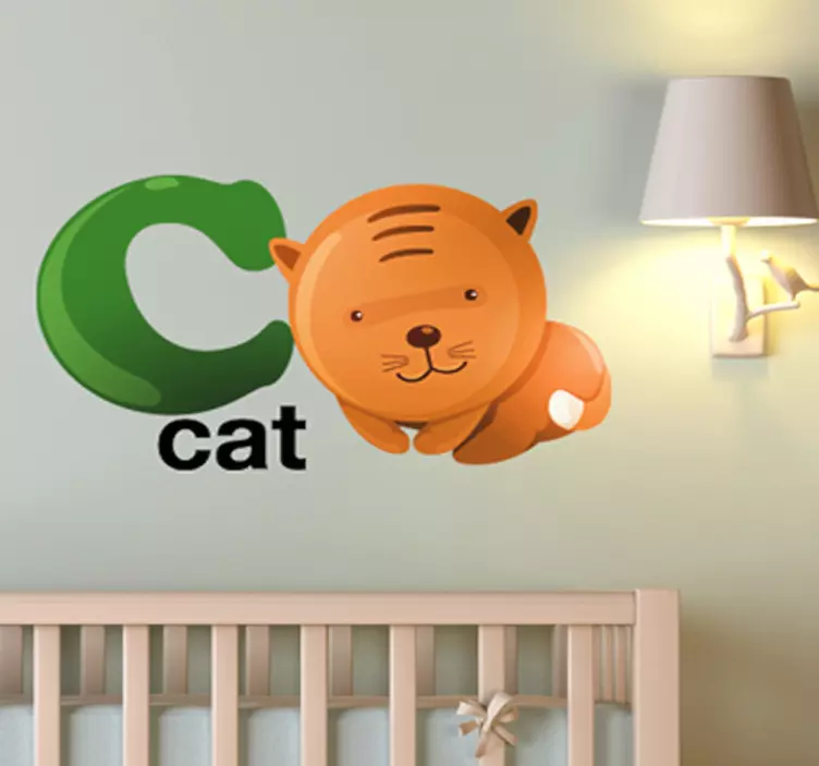 Buchstabe C Englisch Aufkleber - TenStickers