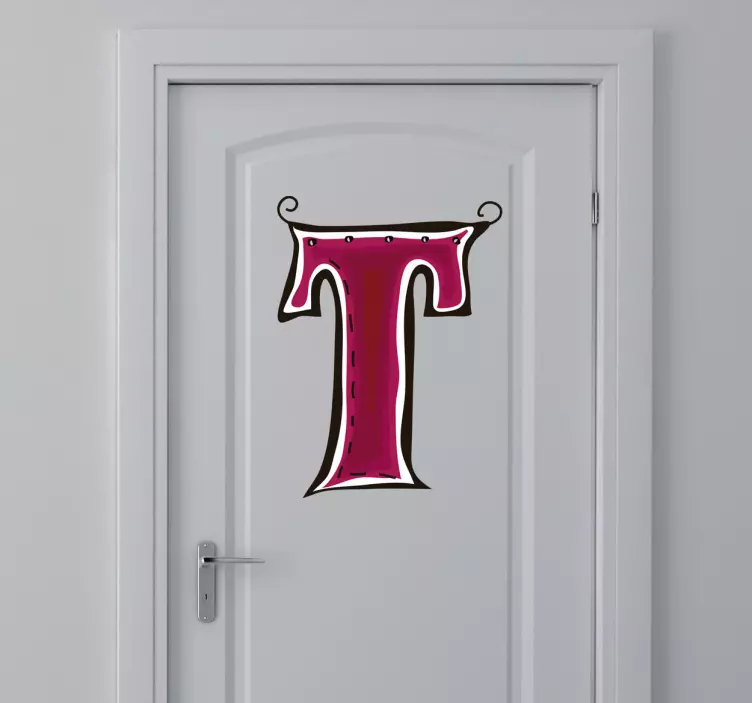 Buchstabe T Aufkleber - TenStickers
