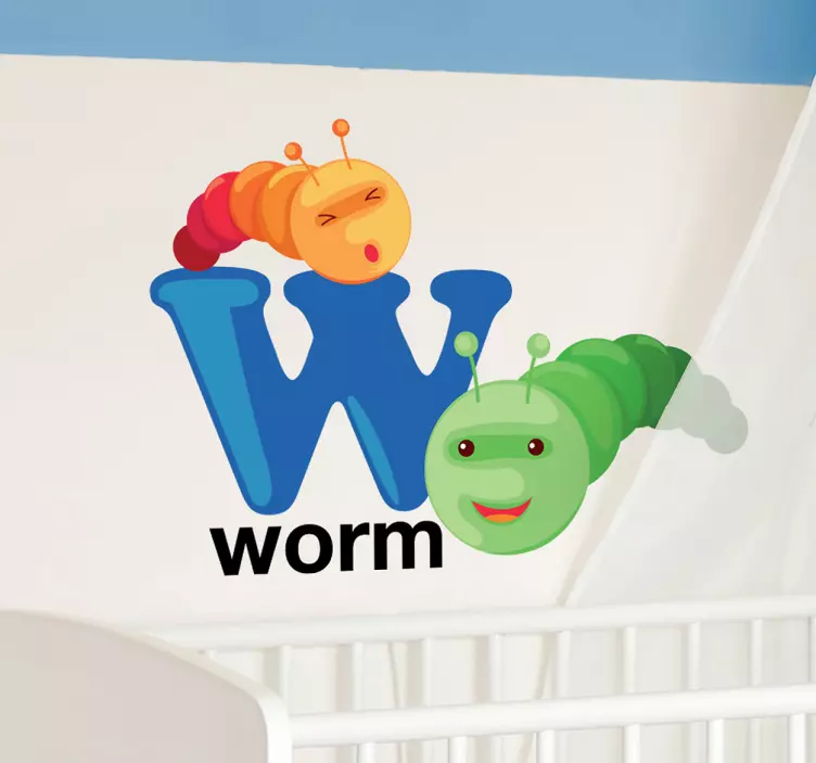 Buchstabe W Englisch Aufkleber - TenStickers