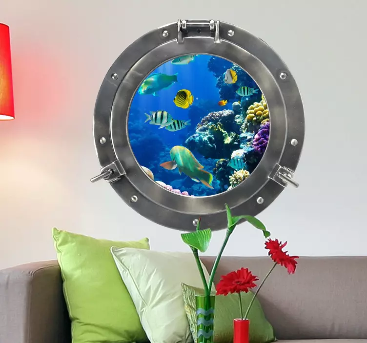Wandtattoo maritim Jugendzimmer Bullauge - TenStickers