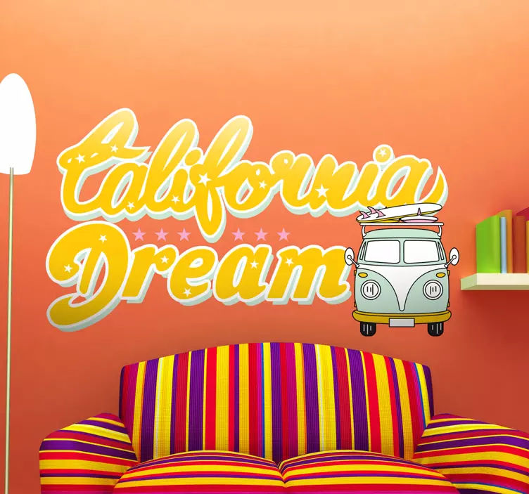 California Dream Aufkleber - TenStickers
